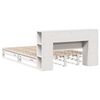 vidaXL Letto Libreria senza Materasso Bianco 140x200 cm Legno Massello