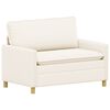 vidaXL Divano Crema 126 x 81 x 87,5 cm Tessuto