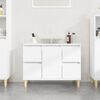 vidaXL Mobile Lavabo Bianco 80x33x60 cm in Legno Multistrato