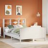 vidaXL Letto Libreria senza Materasso Bianco 140x190 cm Legno di Pino