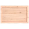 vidaXL Piano Bagno 80x50x(2-4) cm in Legno Massello Non Trattato