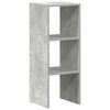 vidaXL Libreria Impilabili Grigio Cemento 30x30x80cm Legno Multistrato