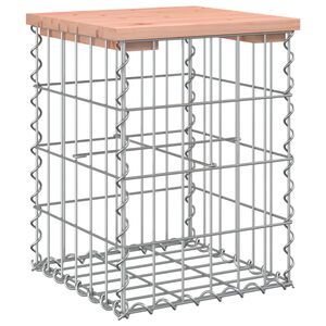 vidaXL Panca da Giardino Design Gabbione 33x31x42 cm Massello Douglas