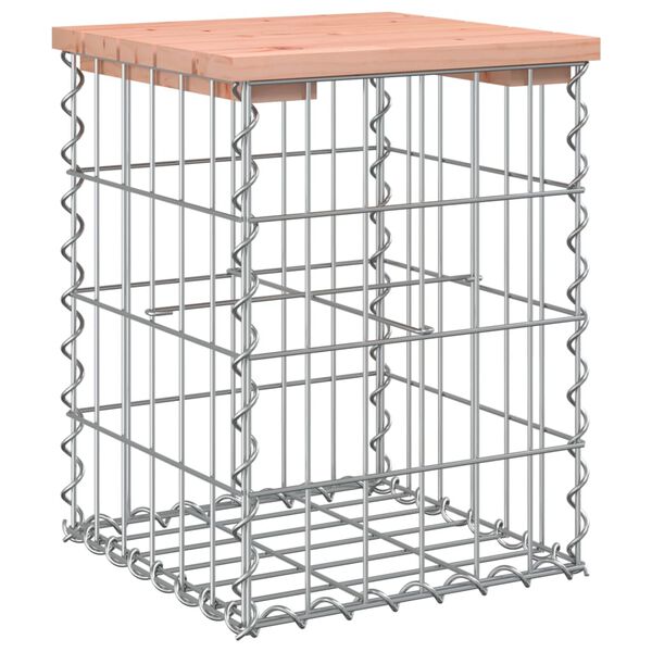 vidaXL Panca da Giardino Design Gabbione 33x31x42 cm Massello Douglas