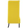 vidaXL Divano alto 101cm Giallo chiaro Tessuto