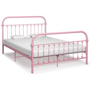 vidaXL Giroletto Rosa in Metallo 120x200 cm