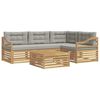 vidaXL Set di divani da esterno 5 pz