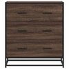 vidaXL Credenza Rovere Marrone 68x35x76 cm in Truciolato e Metallo