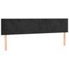 vidaXL Testiera Nera 200x5x78/88 cm in Velluto