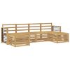 vidaXL Set divani 6 pcs Bianco Legno di Acacia Massello