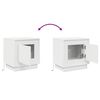 vidaXL Armadio da Notte 2 pcs Bianco 44 x 34,5 x 45 cm