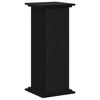 vidaXL Supporto per piante Rovere Nero 33 x 33 x 80 cm