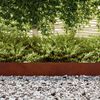vidaXL Bordura per Prato Ruggine 450 x 0.05 x 15 cm