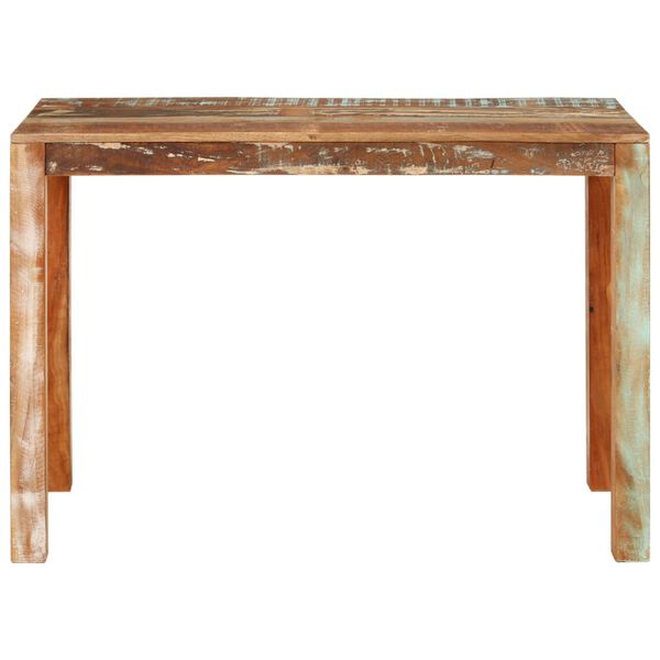 vidaXL Tavolo da Pranzo 110x55x76 cm in Legno Massello di Recupero