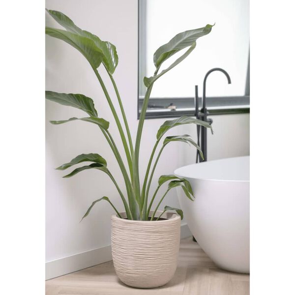 Capi Fioriera Rotonda Waste Rib 35x34 cm Beige Terrazzo