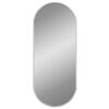 vidaXL Specchio da Parete Argento 60x25 cm Ovale
