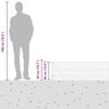 vidaXL Recinzione con Posto Argento 0,4 x 25 m Acciaio