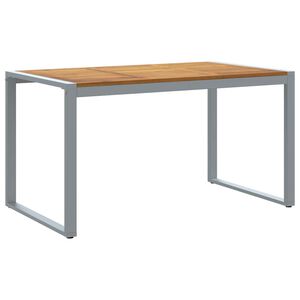 vidaXL Tavolo da Giardino Grigio 140 x 80 x 75 cm