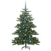 vidaXL Albero di Natale Artificiale con Rami Pieghevoli Verde 150 cm