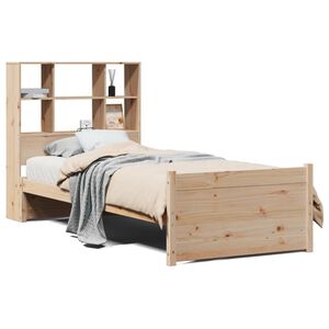 vidaXL Letto Libreria senza Materasso 90x200 cm Legno Massello Pino