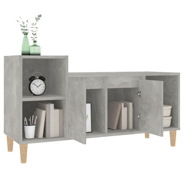 vidaXL Mobile per TV Grigio Cemento 100x35x55 cm Legno Multistrato
