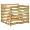 vidaXL Compostiera da Giardino a Doghe 100x100x80cm in Pino Impregnato