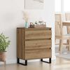 vidaXL Credenza Rovere artigianale 60 x 35 x 70 cm Legno multistrato