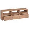 vidaXL Mobile Porta TV in Teak con Finitura Naturale 120x30x40cm
