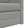 vidaXL Divano Letto da Terra 2 in 1 Grigio Chiaro 122x204x55cm Velluto