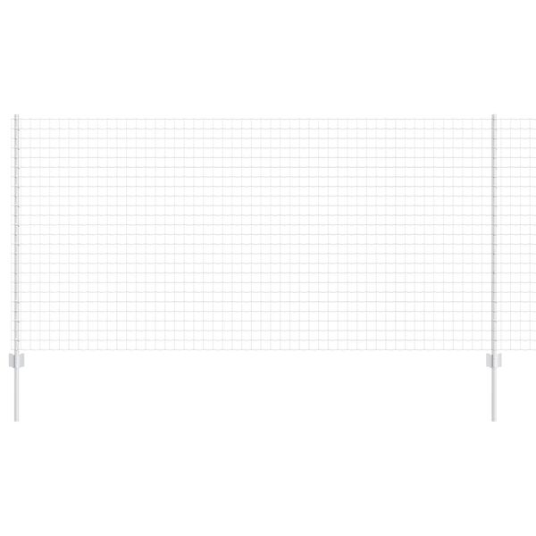 vidaXL Recinzione e Posto Argento 1,2 x 10 m Acciaio