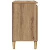 vidaXL Mobile Lavabo Rovere Artigianale 58x33x60 cm Legno Multistrato
