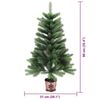 vidaXL Albero di Natale con 150 LED con supporto Verde 90 cm PE