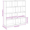 vidaXL Libreria Legno Antico 132x29x141,5 cm in Legno Multistrato