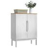 vidaXL Credenza FLORO Bianco 70 x 30 x 70,5 cm Legno di Pino Massello