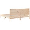 vidaXL Giroletto Extra Lungo senza Materasso 200x210 cm Legno Massello