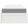 vidaXL Letto con Materasso Bianco 90x190 cm in Legno Massello di Pino