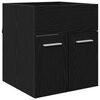 vidaXL Armadio sottolavello Rovere Nero 41 x 38,5 x 46 cm
