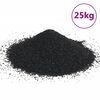vidaXL Sabbia per Acquari 25 kg Nera 0,2-2 mm