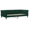 vidaXL Divano Letto Estraibile Cassetti Verde Scuro 100x200cm Velluto