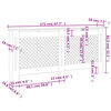 vidaXL Copertura per Radiatore Bianca 172x19x81,5 cm in MDF