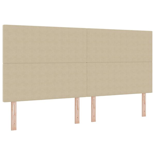 vidaXL Testiera Grigio Verde Chiaro 200 cm Pelle Sintetica