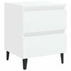 vidaXL Comodino Bianco 40x35x50 cm in Legno Multistrato