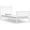 vidaXL Giroletto Bianco in Legno Massello 100x200 cm