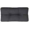 vidaXL Cuscino per Pallet Nero 70x40x12 cm in Tessuto