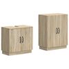 vidaXL Set di Armadi da Bagno da 2 Pezzi HOORN Rovere Sonoma