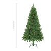 vidaXL Albero di Natale Artificiale con Pigne Verde 150 cm