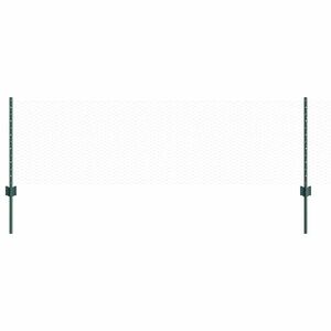 vidaXL Recinzione esagonale con palo 10 x 0,6 m Verde Rete