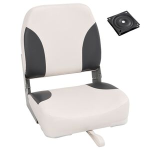 vidaXL Sedile pieghevole per barca 1 set Schienale Basso con Cinghia