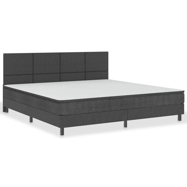 vidaXL Testiera Letto Grigio Scuro in Tessuto 200x200 cm