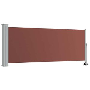 vidaXL Tenda Laterale Retrattile per Patio 100x300 cm Marrone